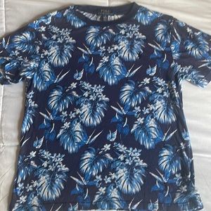 Ralph Lauren Blue Floral Print T-Shirt